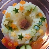 すし酢を青梅の甘露煮で代用☆キラキラサラダ寿司☆